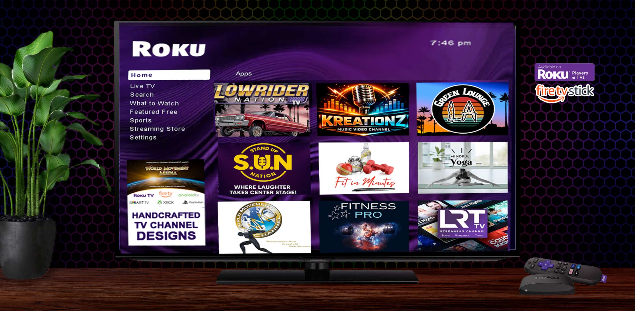 Custom ROKU TV & Firestick Channel Design Agency